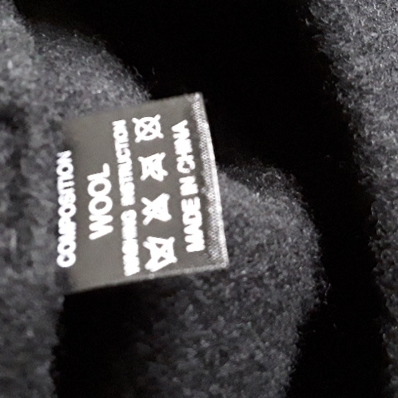 Black Wool Beret - Picture 3 of 3